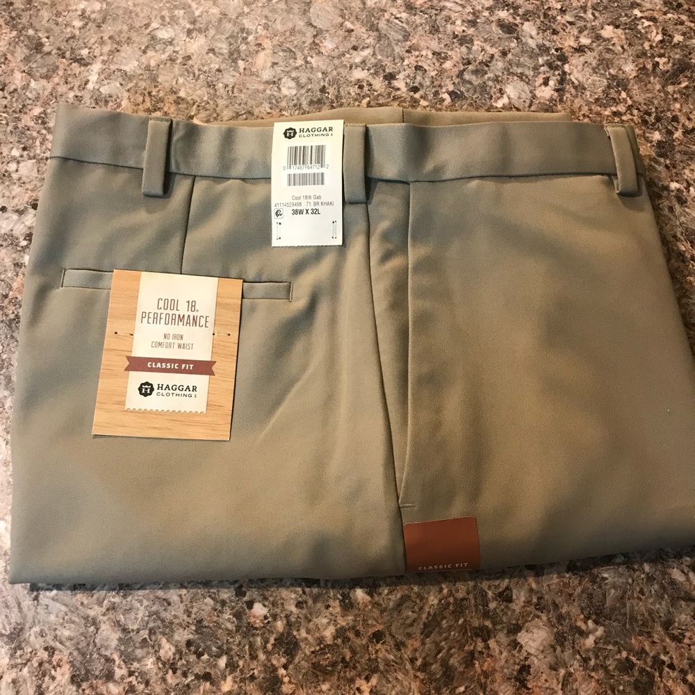 Men's khaki dress pants